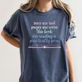 Roses Are Red Pages Are Worn This Book I'm Reading Women's Comfort Colors T-Shirt Moss