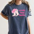 Rowdy 'Bout Books Cowboy Lovers Women's Comfort Colors T-Shirt Moss