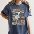 RtY Book Man Graphic Eyes Colorful Art Small Women's Comfort Colors T-Shirt Moss