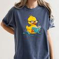 Rubber Duck Reading Book Reader Books Rubber Duckie Women's Comfort Colors T-Shirt Moss