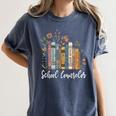School Counselor Wildflower Books National School Counseling Women's Comfort Colors T-Shirt Moss School Counselor Wildflower Books National School Counseling Women's Comfort Colors T-Shirt Moss