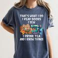 Sewing Reading Books Drinking Tea Sew Sewist Women's Comfort Colors T-Shirt Moss Sewing Reading Books Drinking Tea Sew Sewist Women's Comfort Colors T-Shirt Moss
