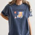 She's Got A Book For Every Situation Women's Comfort Colors T-Shirt Moss
