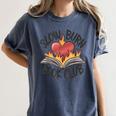 Slow Burn Book Club Romantasy Trope Smut Dark Romance Reader Women's Comfort Colors T-Shirt Moss Slow Burn Book Club Romantasy Trope Smut Dark Romance Reader Women's Comfort Colors T-Shirt Moss