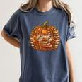 Smart Book Pumpkin Retro Fall Teacher Reading Halloween Women's Comfort Colors T-Shirt Moss Smart Book Pumpkin Retro Fall Teacher Reading Halloween Women's Comfort Colors T-Shirt Moss