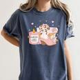 Smells Like Cowboy Romance Book Lover Women's Comfort Colors T-Shirt Moss