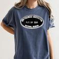 Smithsonian Institution Library 1944 Book Stamp Women's Comfort Colors T-Shirt Moss
