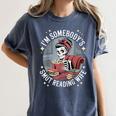 Smut Book Reader Romance Novel Somebody's Smut Reading Wife Women's Comfort Colors T-Shirt Moss