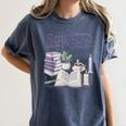 Smut Goblin Reading Club Book Lover Dark Academia Women's Comfort Colors T-Shirt Moss Smut Goblin Reading Club Book Lover Dark Academia Women's Comfort Colors T-Shirt Moss