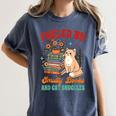 Smut Reader Cat Lover Fueled By Smutty Books & Cat Snuggles For Men Women Women's Comfort Colors T-Shirt Moss