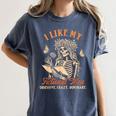 Smut Reader Spicy Book Dark Romance I Like My Fictional Men Women's Comfort Colors T-Shirt Moss