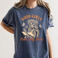 Smut Reader Spicy Romance Good A Girls Read Dirty Books Women's Comfort Colors T-Shirt Moss
