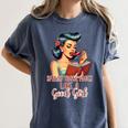 Smutty Spicy Book Reader Spread Those Pages Like A Good Girl Women's Comfort Colors T-Shirt Moss