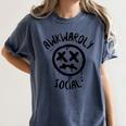 Socially Awkward Introvert Social Anxious Awkwardly Social Women's Comfort Colors T-Shirt Moss