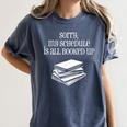 Sorry I'm All Booked Up Book Lover Librarian And Teacher Women's Comfort Colors T-Shirt Moss