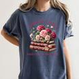Spicy Books Spread Those Pages Like A Good Girl Dark Romance Women's Comfort Colors T-Shirt Moss
