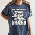 Spread Those Pages Like A Good Girl Shirt Smutty Spicy Book Women's Comfort Colors T-Shirt Moss