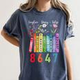 Subtle Floral Foxglove Daisy Tulip Book Lover Women's Comfort Colors T-Shirt Moss Subtle Floral Foxglove Daisy Tulip Book Lover Women's Comfort Colors T-Shirt Moss