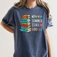 My Summer Is All Booked Book Reading Book Lover Women's Comfort Colors T-Shirt Moss