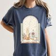 Tale As Old As Time Rose Candle And Book Women's Comfort Colors T-Shirt Moss Tale As Old As Time Rose Candle And Book Women's Comfort Colors T-Shirt Moss