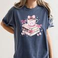 Teacher Valentine's Day All Booked For Valentines Reading Women's Comfort Colors T-Shirt Moss Teacher Valentine's Day All Booked For Valentines Reading Women's Comfort Colors T-Shirt Moss