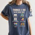 Things I Do In My Spare Time Book Reader Book Reading Lover Women's Comfort Colors T-Shirt Moss