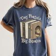 Tiny Portals Big Stories Book Nook Fantasy Gateway Women's Comfort Colors T-Shirt Moss Tiny Portals Big Stories Book Nook Fantasy Gateway Women's Comfort Colors T-Shirt Moss
