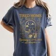 Tired Mom Club Bookish Things Booktrovert Book Lover Women's Comfort Colors T-Shirt Moss