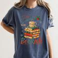 Tis The Season To Be Bookish Christmas Seasons Book Readings Women's Comfort Colors T-Shirt Moss