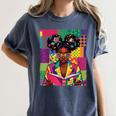 History Month Educated Black Women Girls Reading Book Women's Comfort Colors T-Shirt Moss