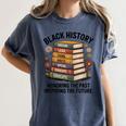 History Month Teacher Reading Book Lover Floral Stack Premium Tri-Blend Women's Comfort Colors T-Shirt Moss