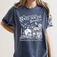 Unapologetically Antisocial Book Club Meets Weekly Retro Women's Comfort Colors T-Shirt Moss Unapologetically Antisocial Book Club Meets Weekly Retro Women's Comfort Colors T-Shirt Moss