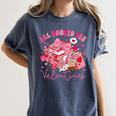 Valentine All Booked Book Coffee Coquette Bow Girl Women Women's Comfort Colors T-Shirt Moss Valentine All Booked Book Coffee Coquette Bow Girl Women Women's Comfort Colors T-Shirt Moss