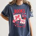 Valentines Book Lover Romance Books Are My Love Language Women's Comfort Colors T-Shirt Moss Valentines Book Lover Romance Books Are My Love Language Women's Comfort Colors T-Shirt Moss