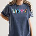 Vote Reproductive Right BLM Political Activism Lgbtq Book Women's Comfort Colors T-Shirt Moss