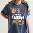 Wild About Reading Book Reader Book Nerd Book Reading Lover Premium Tri-Blend Women's Comfort Colors T-Shirt Moss