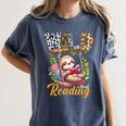 Wild About Reading Books Reader Lover Funny Teacher Animals For Men Women Kids Women's Comfort Colors T-Shirt Moss