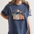 Wildflower Floral Book Just One More Chapter Women's Comfort Colors T-Shirt Moss Wildflower Floral Book Just One More Chapter Women's Comfort Colors T-Shirt Moss