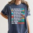 I Will Read Books On A Boat & Everywhere Reading Book Women's Comfort Colors T-Shirt Moss I Will Read Books On A Boat & Everywhere Reading Book Women's Comfort Colors T-Shirt Moss