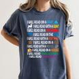 I Will Read Books On A Boat & Everywhere Reading Kids Book Women's Comfort Colors T-Shirt Moss