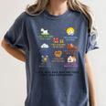 I Will Read Books On A Boat And Everywhere Reading Teachers Women's Comfort Colors T-Shirt Moss