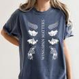 Wingspan Matters For Book Lover Women's Comfort Colors T-Shirt Moss Wingspan Matters For Book Lover Women's Comfort Colors T-Shirt Moss