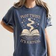 Witchy Book Club Pagan Reader Occult Fiction Coven Ritual Women's Comfort Colors T-Shirt Moss Witchy Book Club Pagan Reader Occult Fiction Coven Ritual Women's Comfort Colors T-Shirt Moss