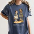 Wizard Of Oz Book Quote Scarecrow Dorothy Retro Drawing Women's Comfort Colors T-Shirt Moss
