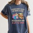 A Woman Cannot Survive On Books Alone She Needs Yarn Crochet Premium Tri-Blend Women's Comfort Colors T-Shirt Moss A Woman Cannot Survive On Books Alone She Needs Yarn Crochet Premium Tri-Blend Women's Comfort Colors T-Shirt Moss