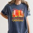 Women's All Booked For Valentine Teacher Valentines Reading Book Women's Comfort Colors T-Shirt Moss