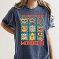 Women's DCC Many Faces Of Mordecai Grid Gamer Series Book Women's Comfort Colors T-Shirt Moss Women's DCC Many Faces Of Mordecai Grid Gamer Series Book Women's Comfort Colors T-Shirt Moss