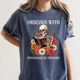 Women's Psychological Thriller Book Reader Lover Women's Comfort Colors T-Shirt Moss