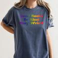 Women's Read Books Be Kind Stay Weird Book Lover Rainbow Women's Comfort Colors T-Shirt Moss Women's Read Books Be Kind Stay Weird Book Lover Rainbow Women's Comfort Colors T-Shirt Moss