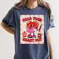 Women's Read Your Heart Out Groovy Bookish Valentine Day Women Girls Women's Comfort Colors T-Shirt Moss Women's Read Your Heart Out Groovy Bookish Valentine Day Women Girls Women's Comfort Colors T-Shirt Moss
